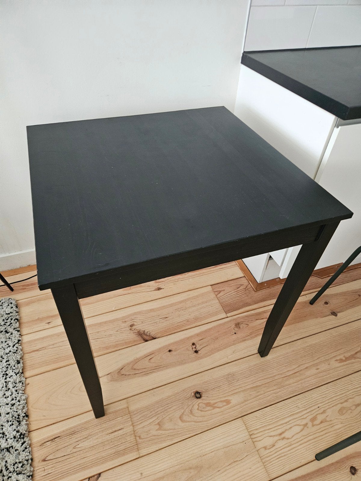 IKEA Lerhamn eettafel 74x74 cm - Zo goed als nieuw, Huis en Inrichting, Tafels | Eettafels, Ophalen, 50 tot 100 cm, Vierkant, Tot twee personen