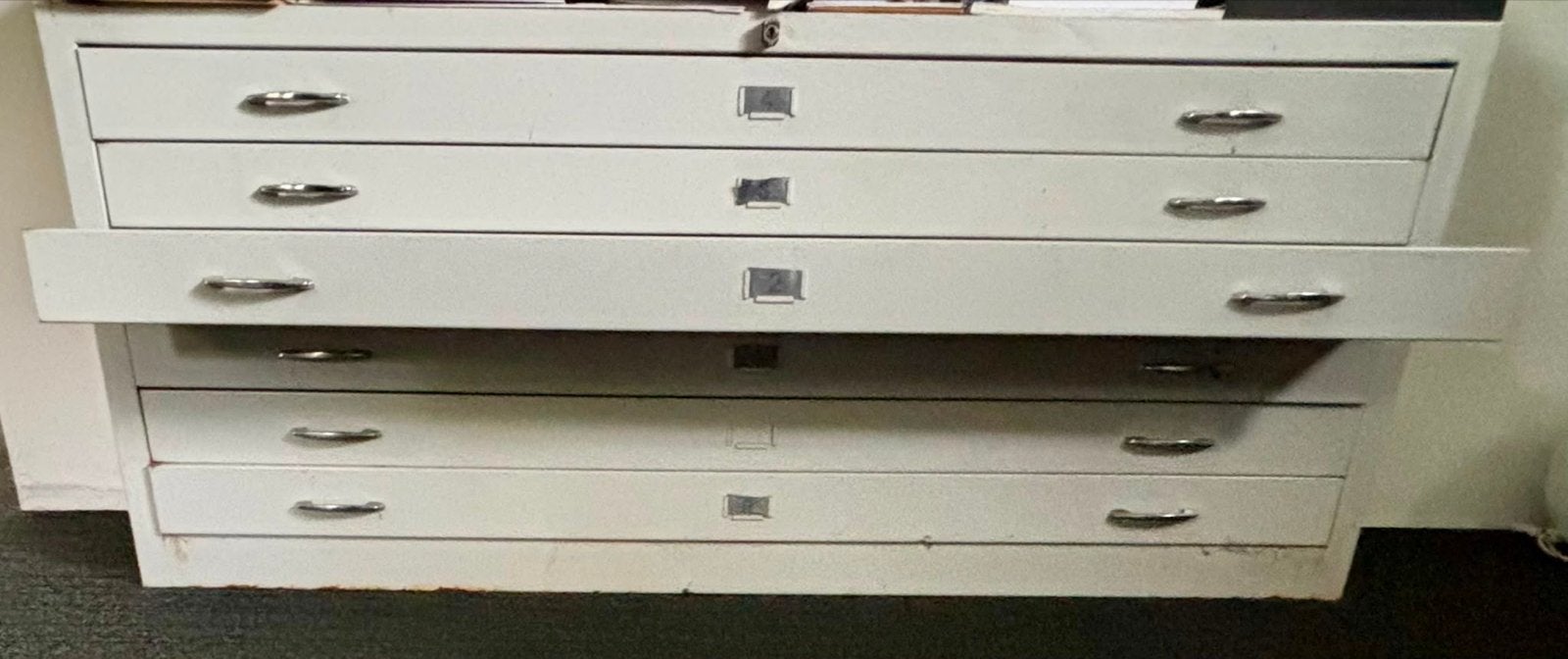 Metalen Tekeningen Ladekast - Archiefkast, Huis en Inrichting, Kasten | Ladekasten, Ophalen, Gebruikt, 100 tot 150 cm, 5 laden of meer