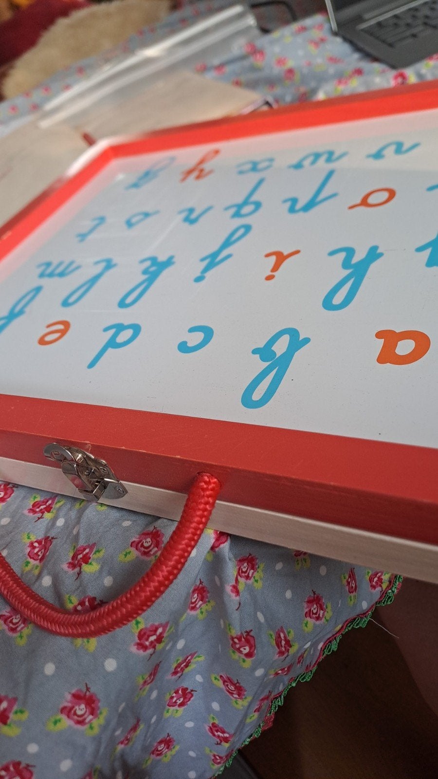 Houten letterbord met magnetische letters en stift, Kinderen en Baby's, Speelgoed | Educatief en Creatief, Ophalen of Verzenden
