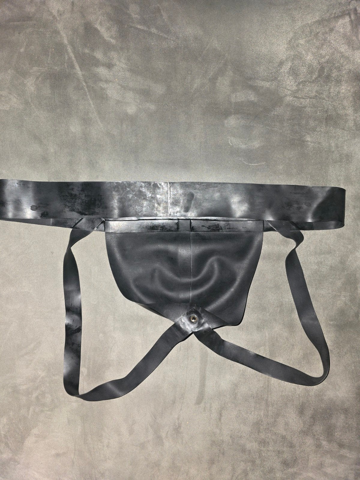 Rob latex Rubber Jockstrap Zwart met Rode Streep, Verzenden, Zwart, Rob Rubber, Overige typen