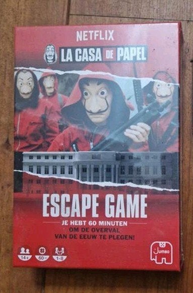 La casa de papel escape spel, Vijf spelers of meer, Ophalen, Nieuw
