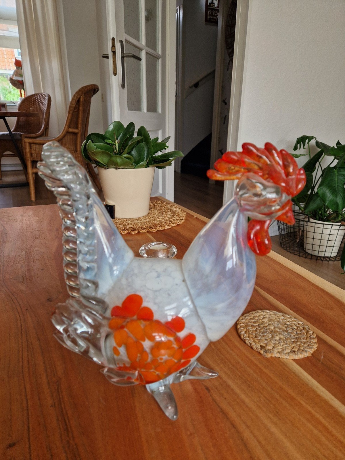 glazen (murano) haan, Antiek en Kunst, Ophalen