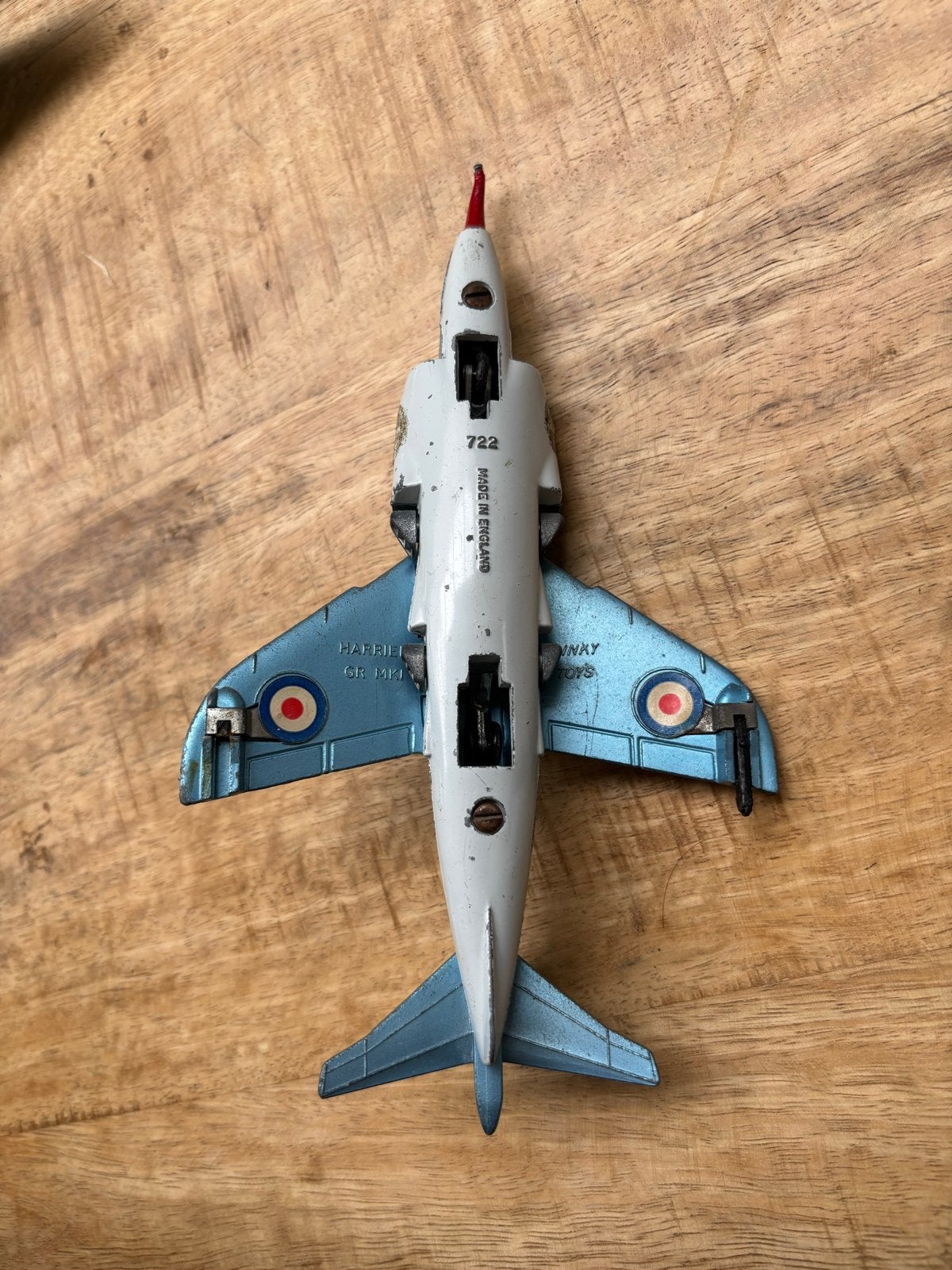 Vintage Dinky Toys Harrier GR Mk 1 - Model 722, Ophalen of Verzenden, Gebruikt, Overige typen
