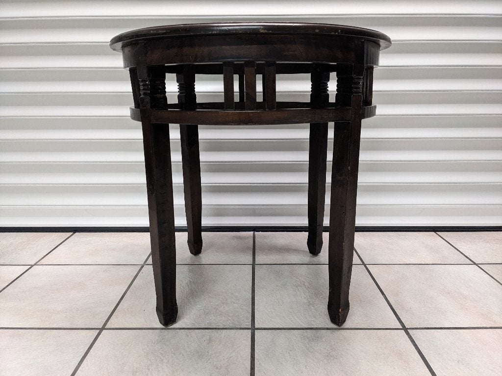 Ronde antieke houten tafel, Antiek en Kunst, Ophalen