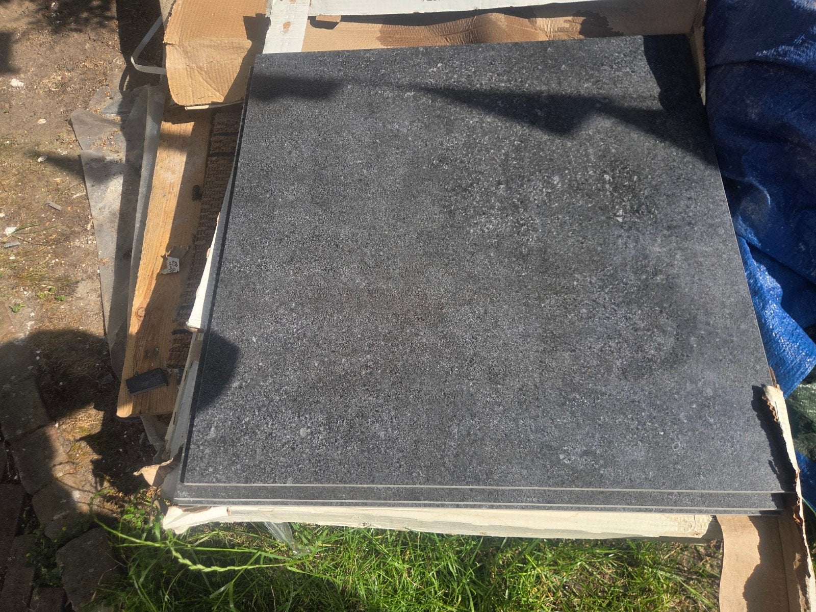 4m2 zwarte vloer tegels te koop, Ophalen
