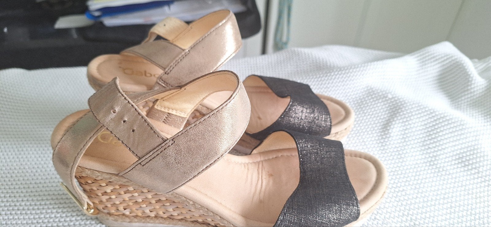Gabor sandaal maat 7, Kleding | Dames, Schoenen, Ophalen of Verzenden, Zo goed als nieuw, Zwart, Sandalen of Muiltjes