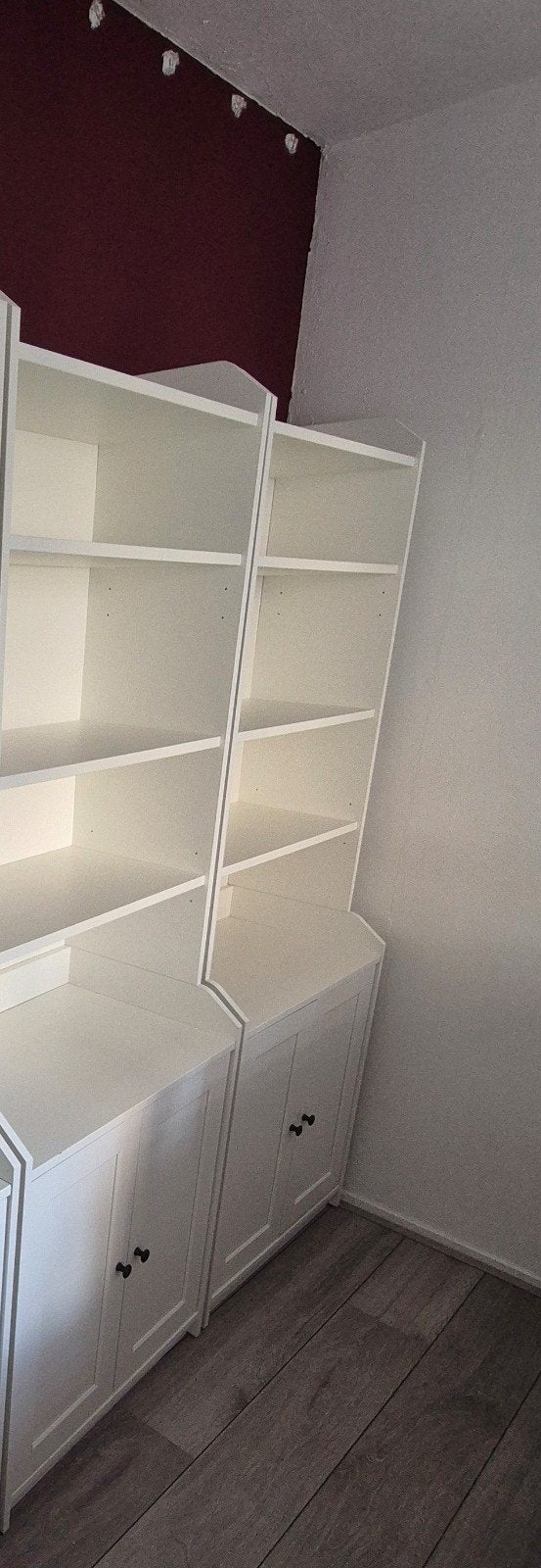 2x IKEA HAUGA kasten met 2 deuren - Wit, Ophalen, 100 tot 150 cm, 50 tot 100 cm, 25 tot 50 cm