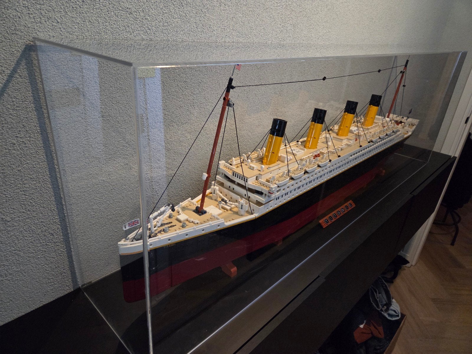 Maatwerk vitrinekap voor LEGO Titanic (10294), Kinderen en Baby's, Speelgoed | Duplo en Lego, Ophalen, Nieuw