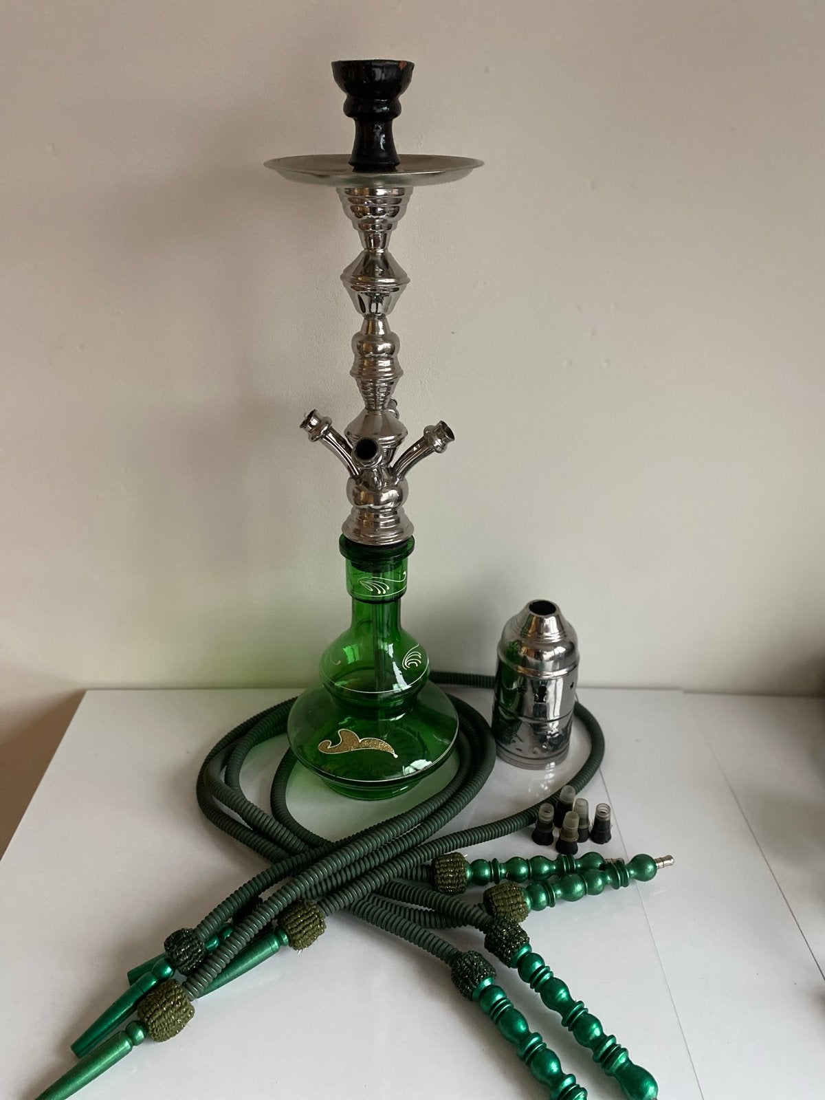 Shisha waterpijp voor 1-4 personen (4 slangen), Ophalen of Verzenden, Nieuw, (Water)pijp