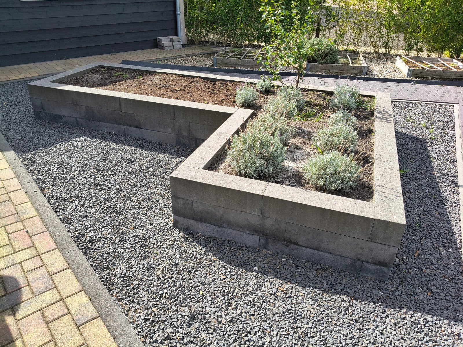 Robuuste bloembak inclusief grond, Tuin en Terras, Ophalen, Gebruikt, 100 cm of meer, Beton