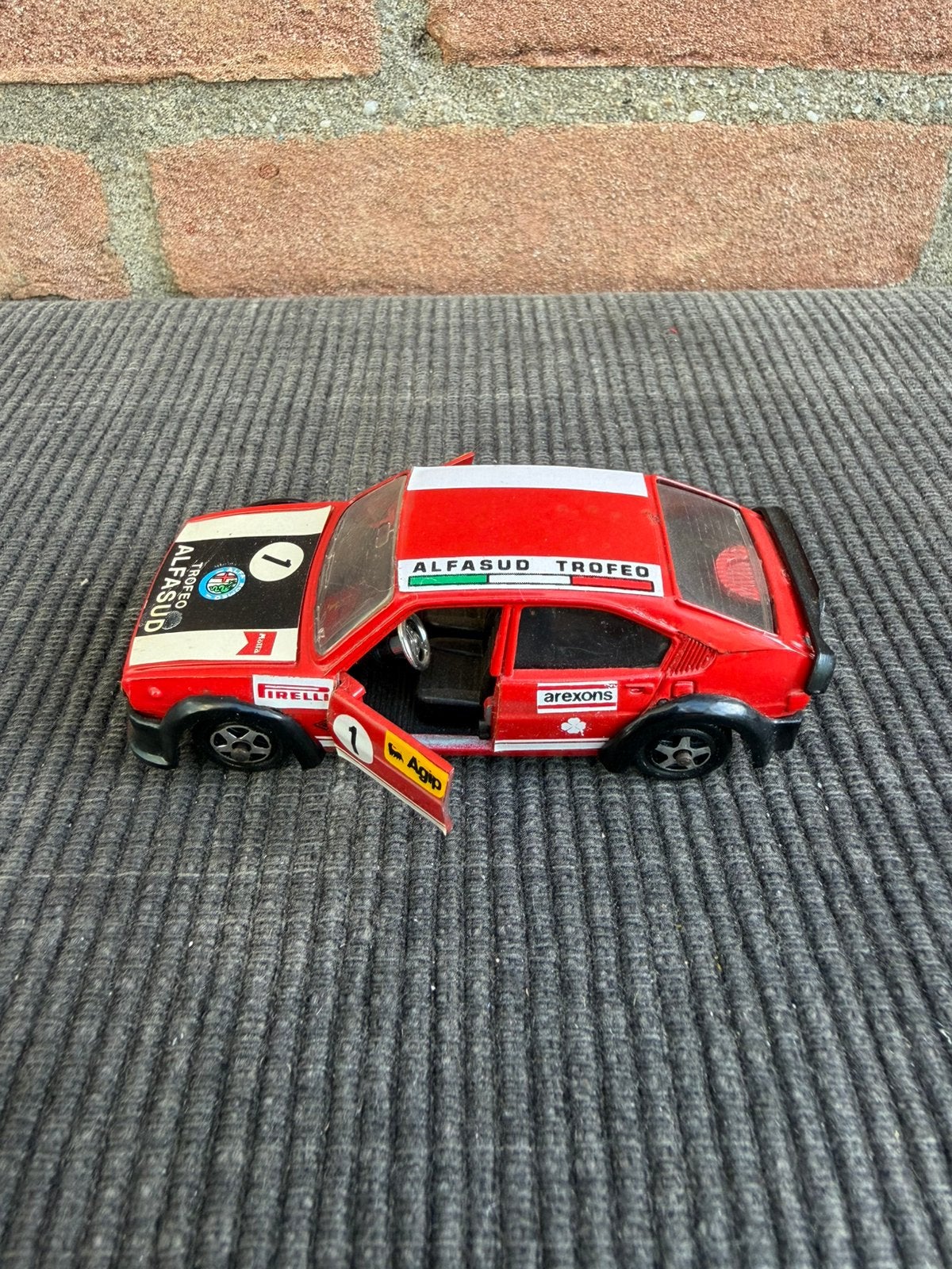 1:43 Mebetoys A-97 🇮🇹 Alfa Romeo Alfasud rally, Ophalen of Verzenden, Gebruikt, Auto, Overige merken