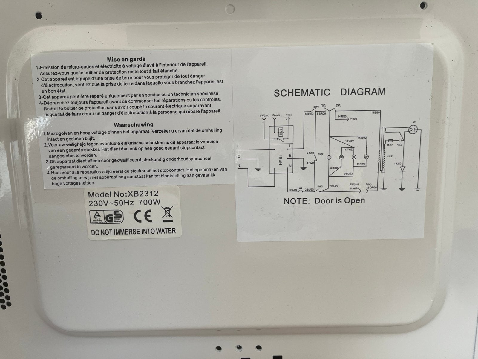 Lidl magnetron, Ophalen, Zo goed als nieuw, Detector, Sensor of Melder, Rook