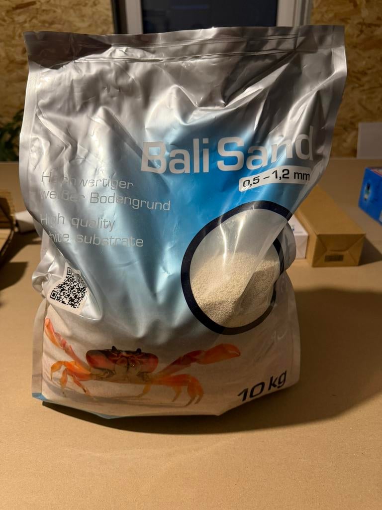 Aqau medic bali sand 0,5-1,2 mm, Ophalen, Zo goed als nieuw, Grind, Zand of Voedingsbodem