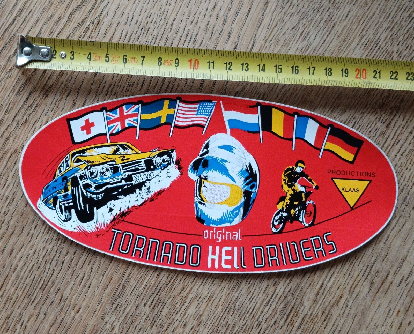 Sticker Hell Drivers Tornado Stunt Cars Show 5, Ophalen of Verzenden, Zo goed als nieuw