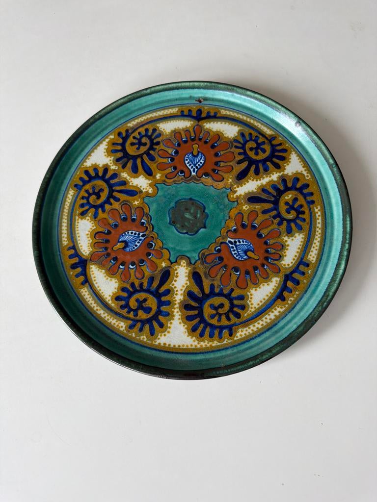 Vintage Rhodian Gouda Wandbord - Sierlijk Decor, Ophalen of Verzenden