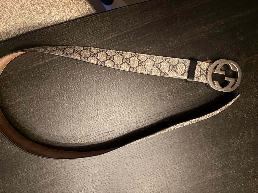Gucci riem, Ophalen of Verzenden, Zo goed als nieuw, Zwart