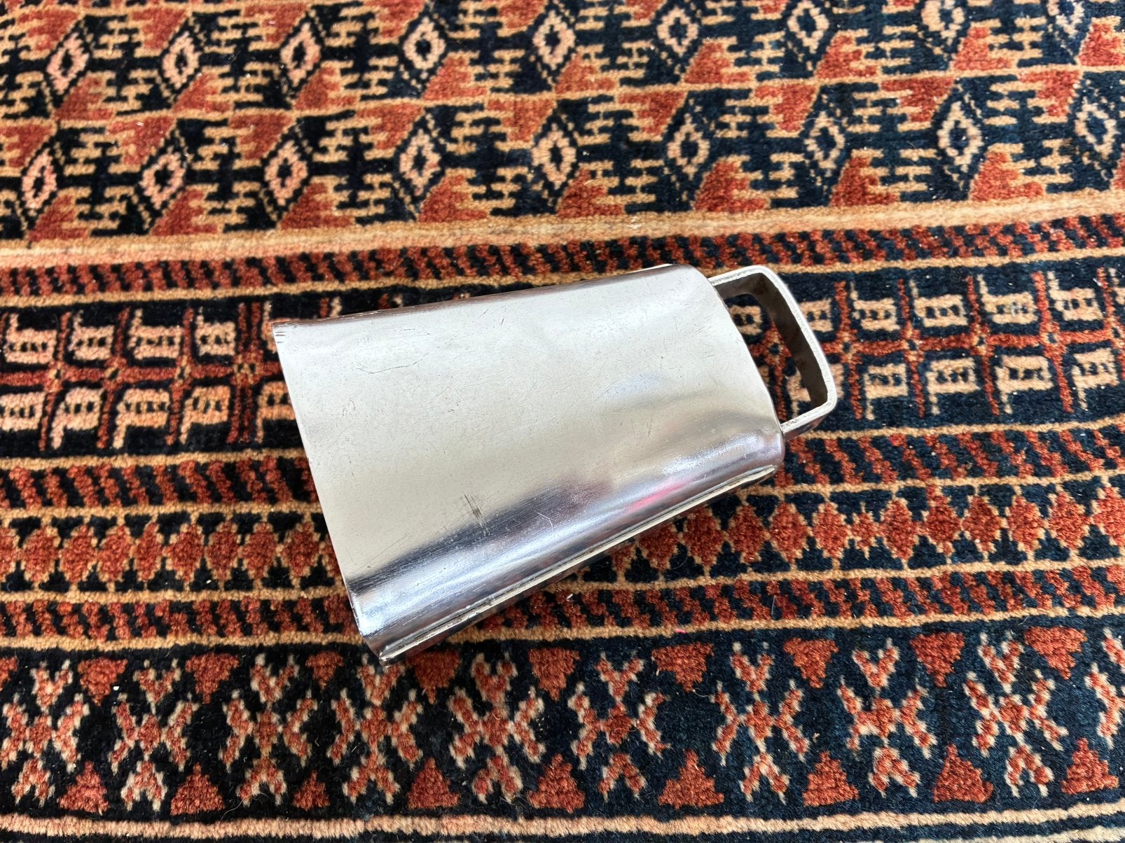 Verchroomde Cowbell, Vintage, Jaren 80, Muziek en Instrumenten, Gebruikt, Ophalen of Verzenden, Melodische percussie, Nvt