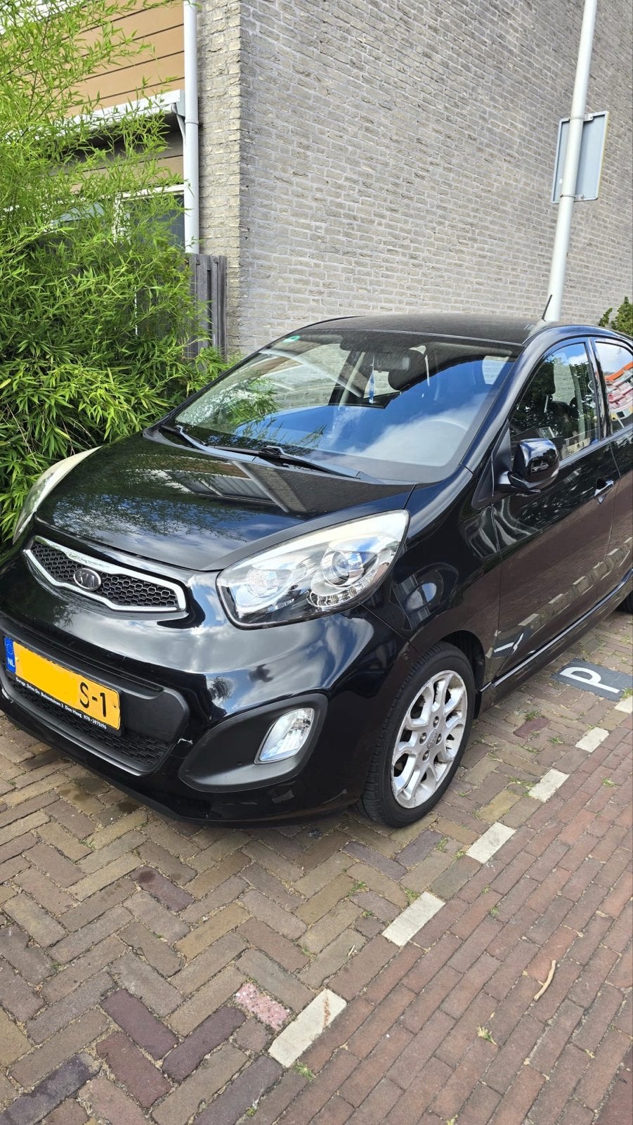 Kia Picanto 1.0 Cvvt 5-DRS 2011 Zwart, Voorwielaandrijving, Euro 5, Stof, Zwart