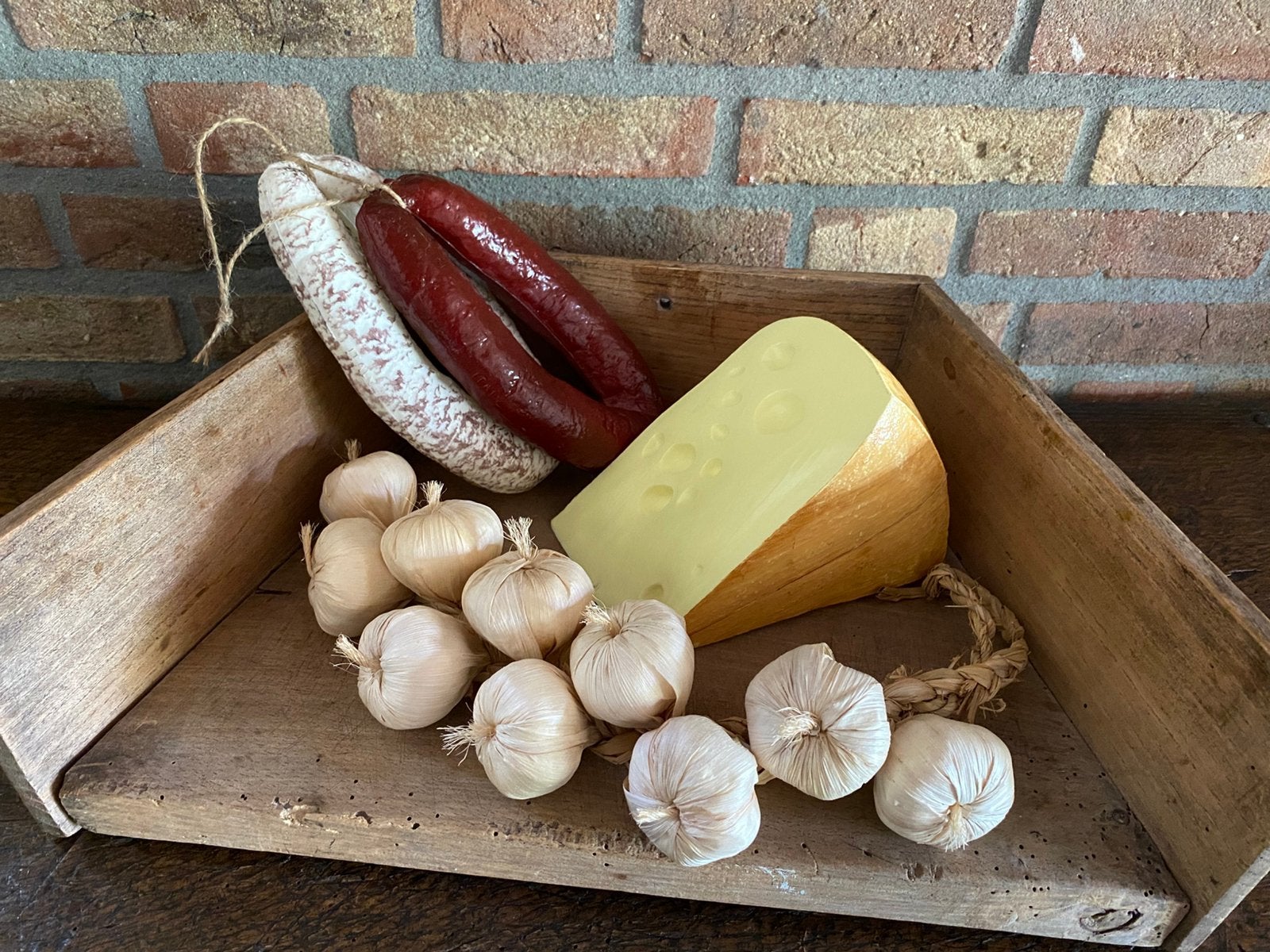 Decoratie kaas/knoflook/ ringworst, Ophalen of Verzenden, Nieuw