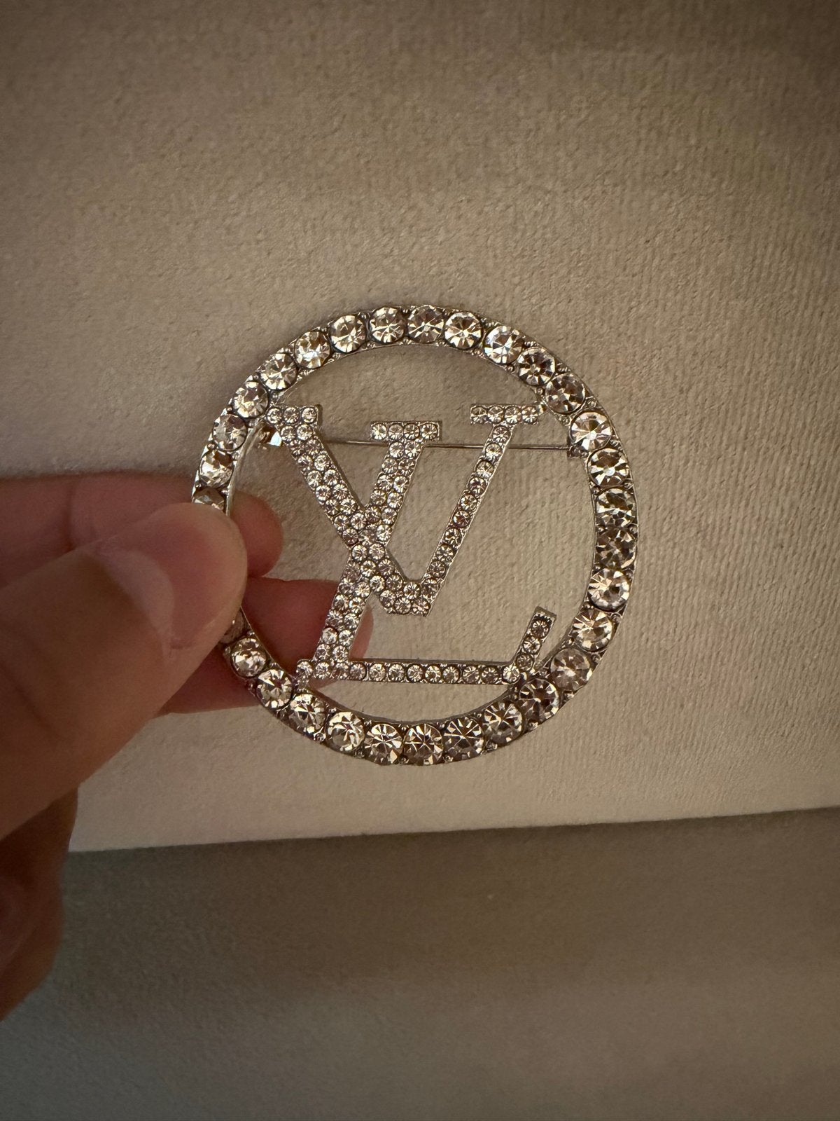 Luxe Broche met Strass, Overige materialen, 4 tot 7 cm, Ophalen of Verzenden, Zo goed als nieuw