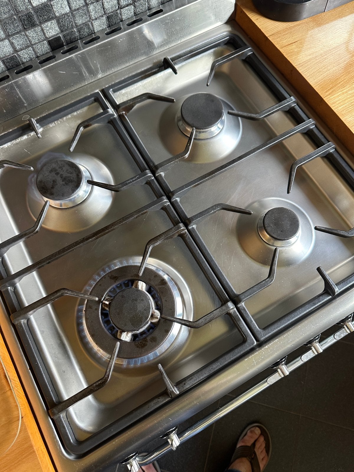 Smeg Fornuis met Oven - Gasfornuis, Witgoed en Apparatuur, Fornuizen, Ophalen, Gebruikt, Hete lucht, 60 cm of meer