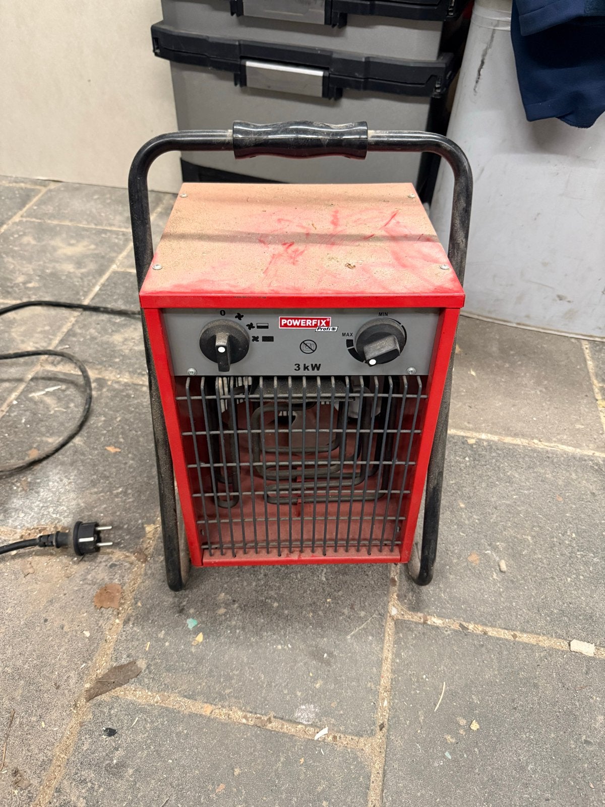 Powerfix Werkplaatskachel 3kW, Ophalen of Verzenden, Gebruikt, 800 watt of meer, Kachel