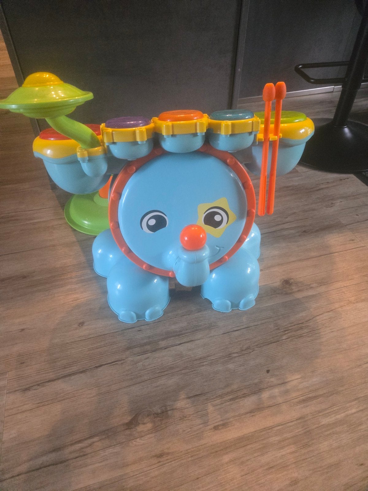 Vrolijke Olifant Drumstel voor Baby's en Peuters, Ophalen, Zo goed als nieuw, Overige typen, Met licht
