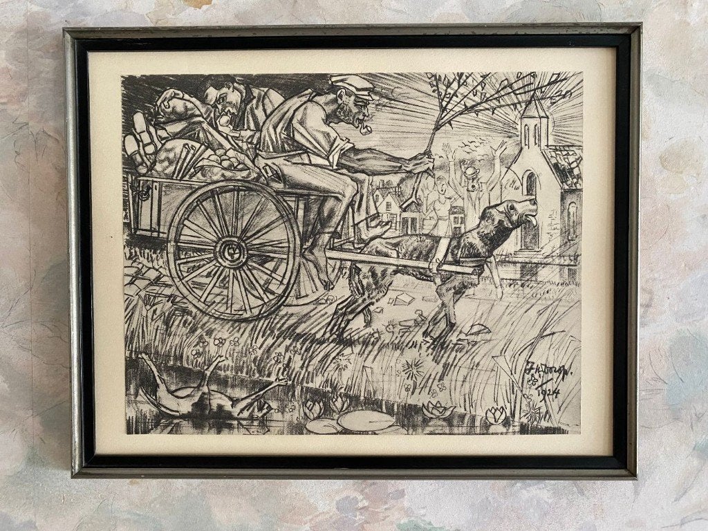Jan  Toorop  .  1924, Antiek en Kunst, Ophalen of Verzenden