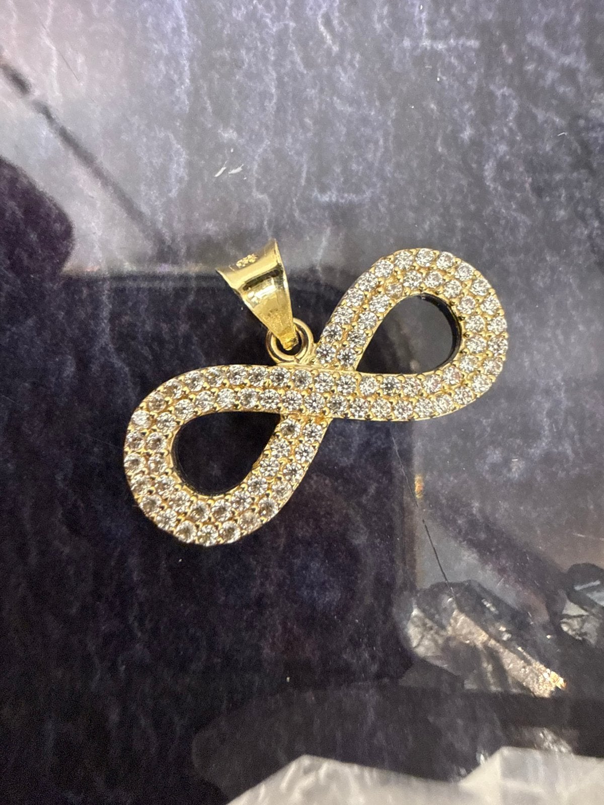 Prachtig 14 karaat gouden infinity hanger | ITALY, Ophalen of Verzenden, Nieuw, Goud