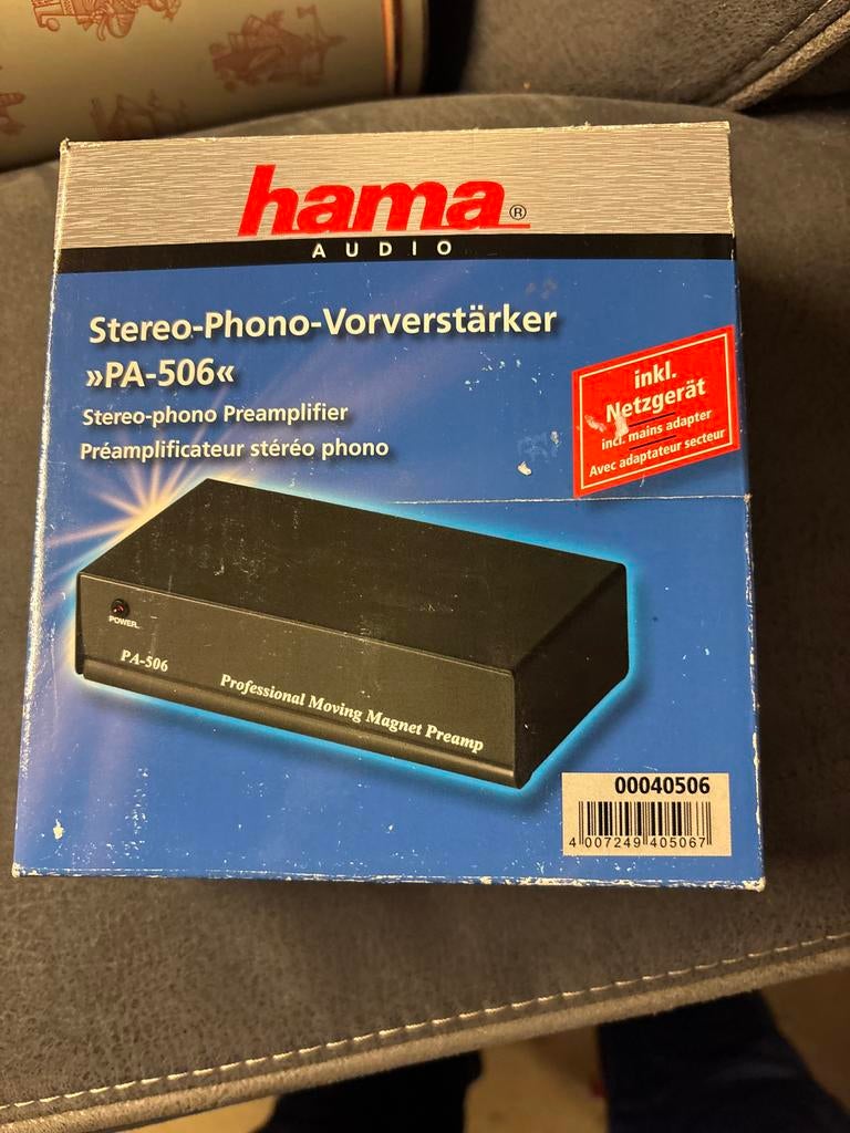 Hama PA-506 Stereo-Phono-Voorversterker, Overige merken, Ophalen of Verzenden, Zo goed als nieuw, Minder dan 60 watt
