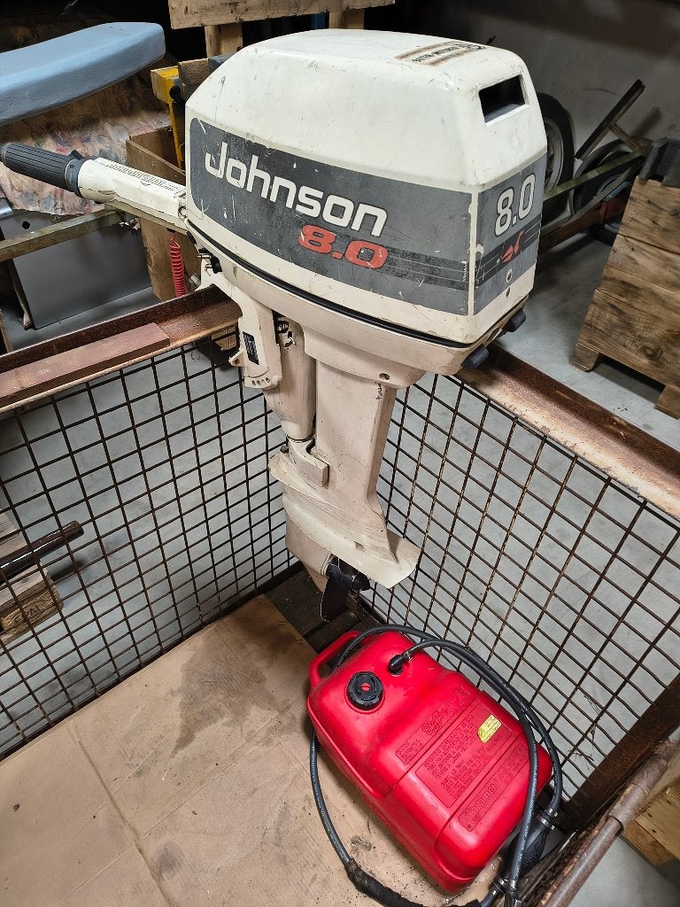 Johnson 8 PK buitenboordmotor, Watersport en Boten, Ophalen, Gebruikt, 5 tot 10 pk, Buitenboordmotor