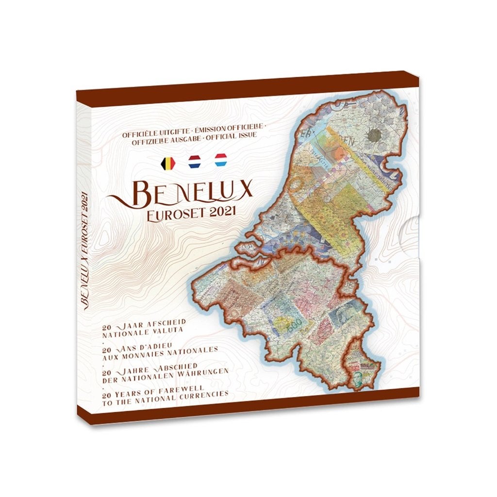 Benelux set 2021 - Euro Jaarsets NL - BE - LUX - BU Blister, Verzenden, Overige landen, Overige waardes, Setje