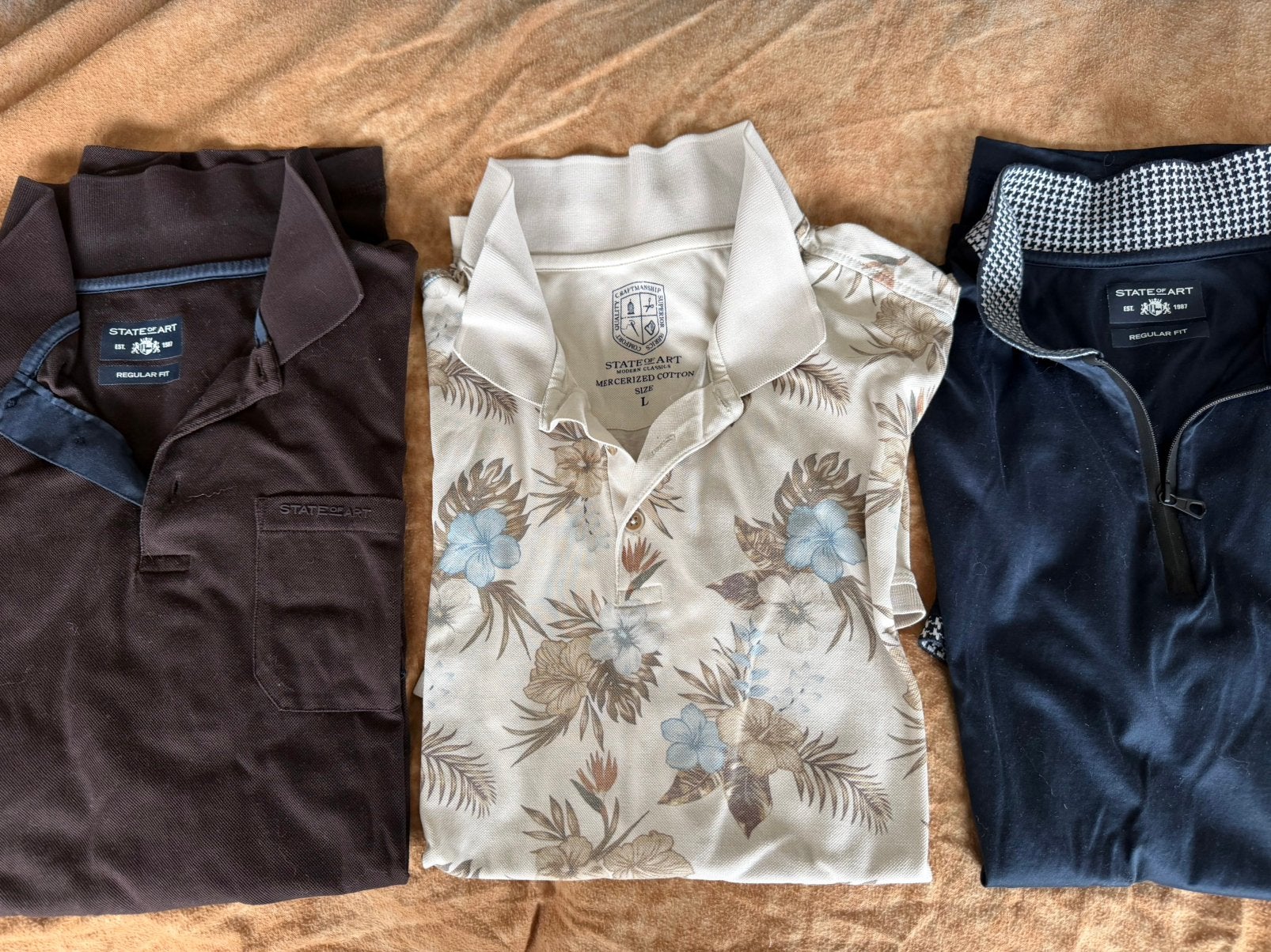 Nieuwstaat: 3 stuks polo’s van State of Art, Kleding | Heren, Ophalen of Verzenden, Zo goed als nieuw