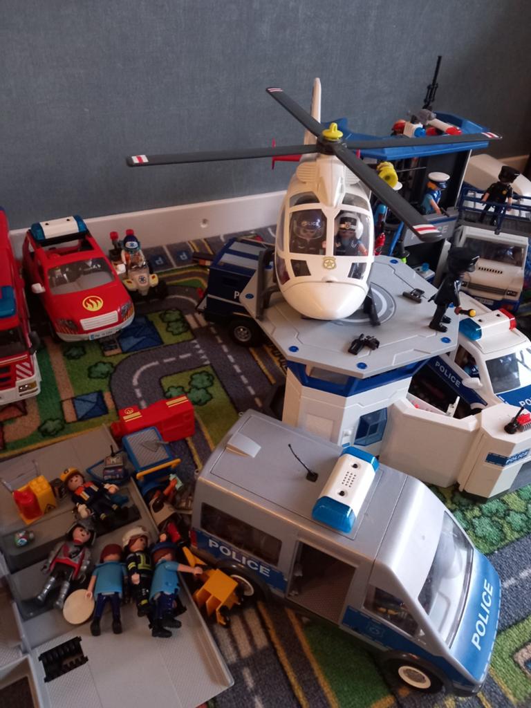 Playmobil brandweer en politie. Grote hoeveelheid!, Ophalen, Gebruikt, Jongen of Meisje