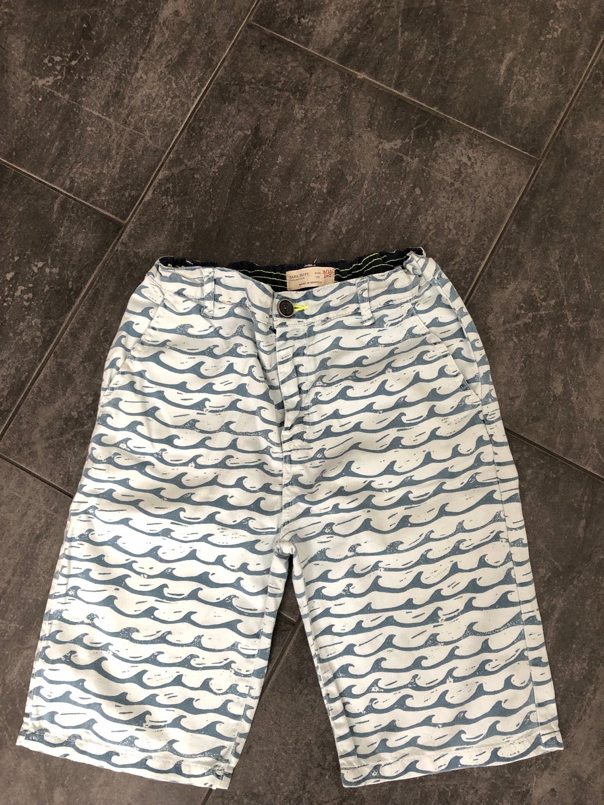 Zara Jongens Korte Broek Maat 140 met Golfpatroon, Kinderen en Baby's, Ophalen of Verzenden, Zo goed als nieuw, Jongen, Broek
