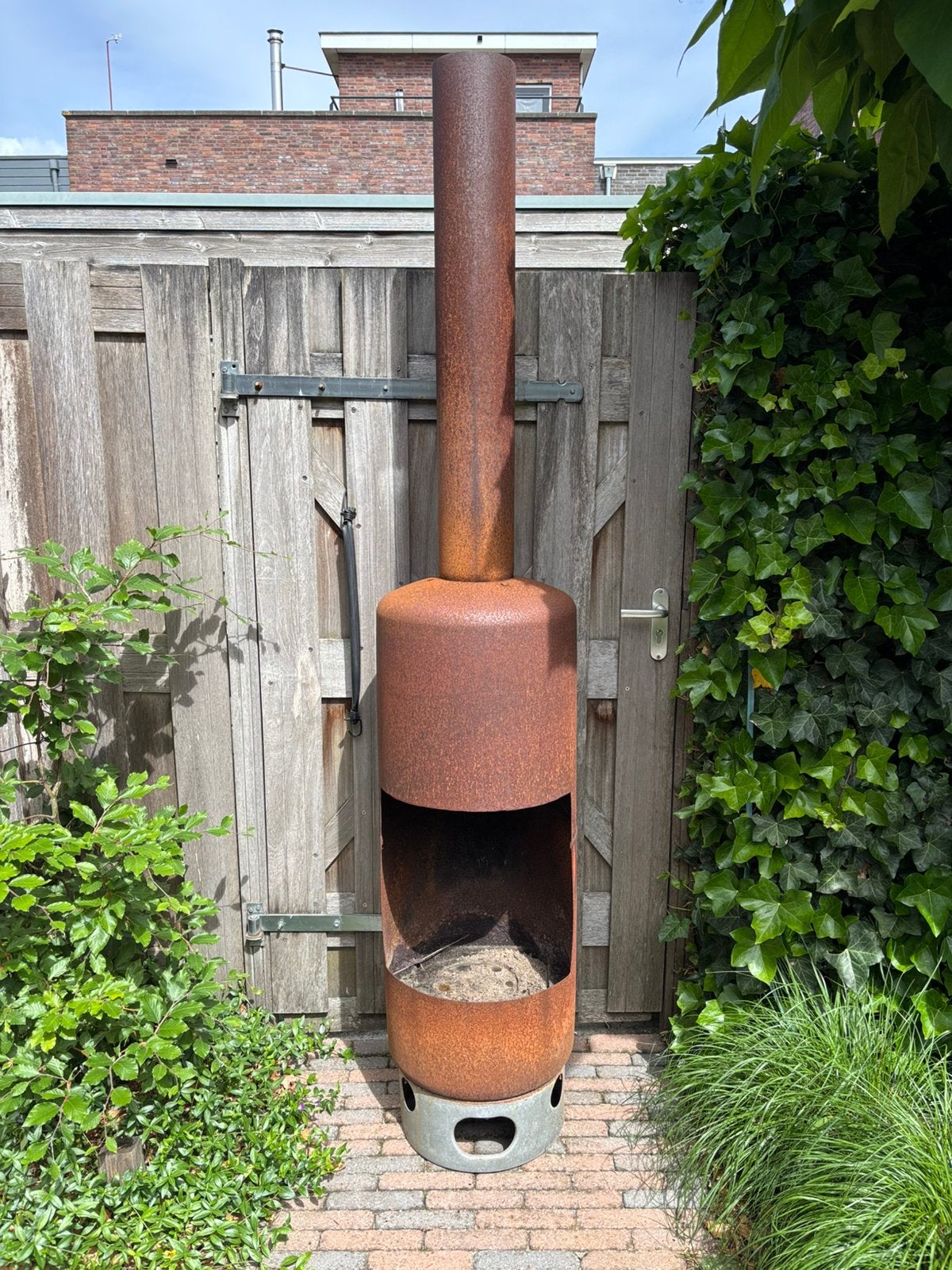 Buitenhaard tuinhaard vuurkorf tuinkachel terrasverwarmer, Tuin en Terras, Tuinhaarden, Ophalen, Zo goed als nieuw