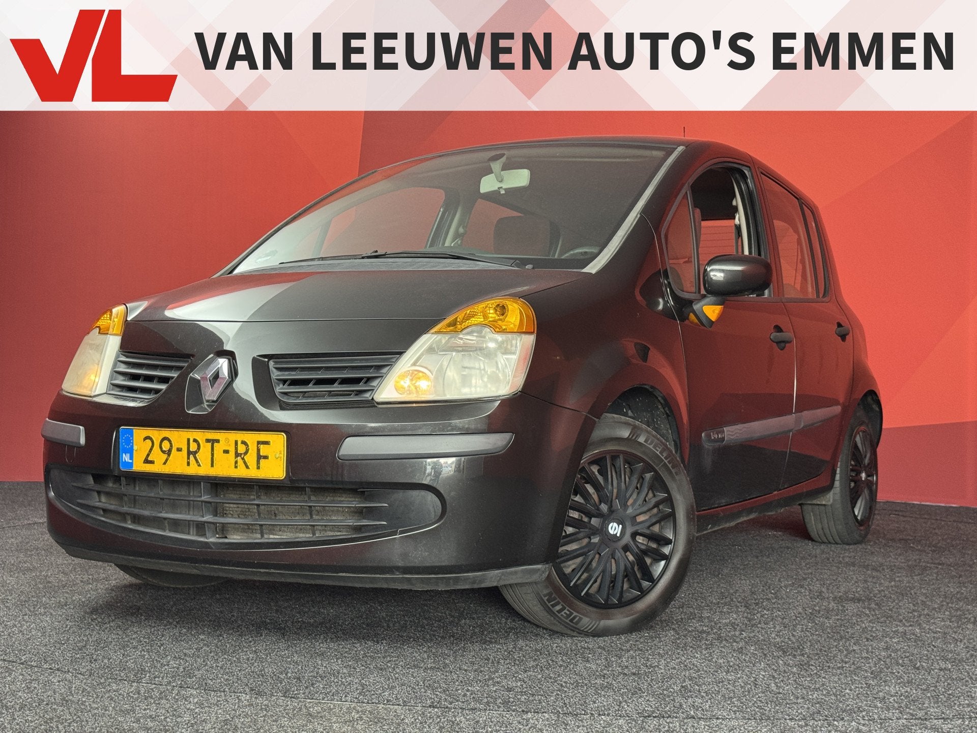 Renault Modus 1.4-16V Dynamique Comfort | Airco | Trekhaak |, Auto's, Voorwielaandrijving, Gebruikt, Zwart, 4 cilinders