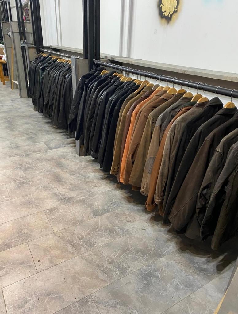 Vintage leren jassen batch, Ophalen of Verzenden, Zo goed als nieuw, Overige maten, Zwart