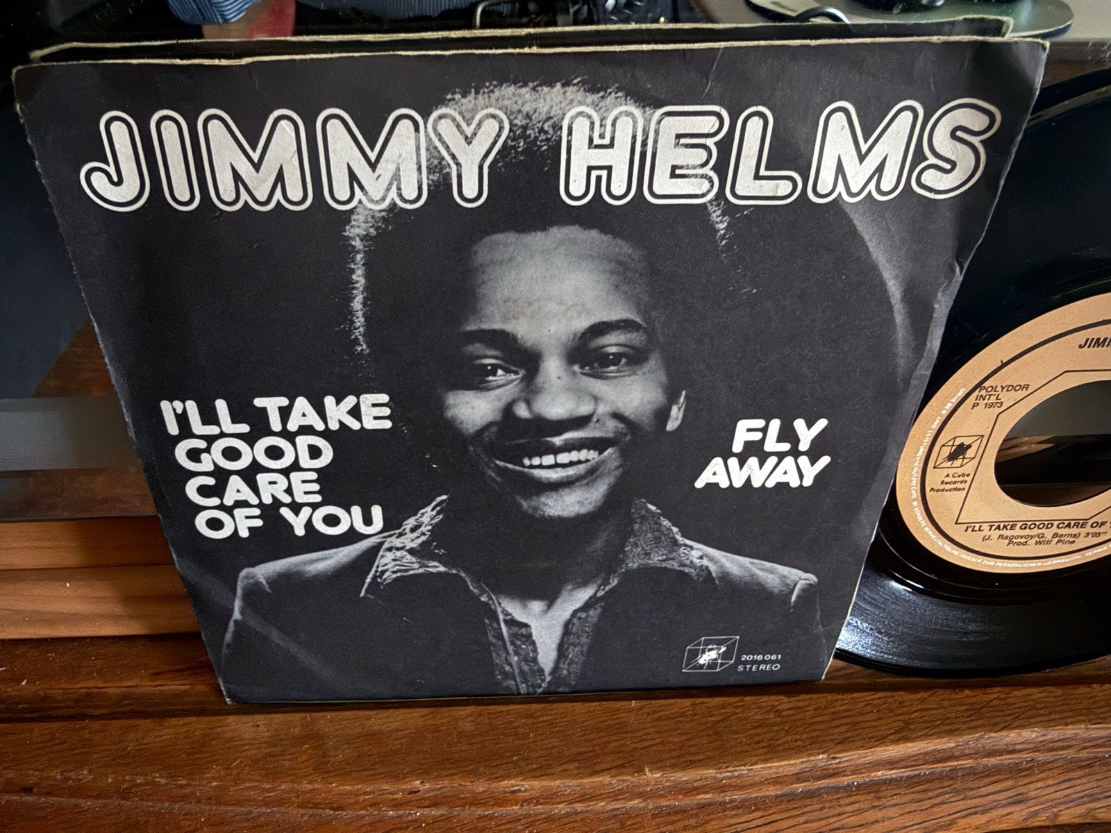 Jimmy Helms - I'll Take Good Care Of You / Fly Away (Vinyl S, 7 inch, Zo goed als nieuw, Pop, Overige typen