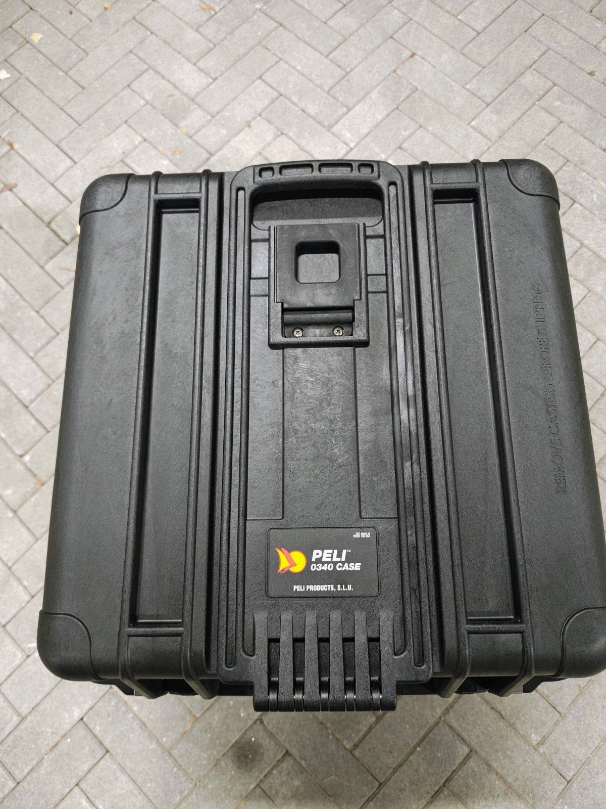 Peli 0340 Case - Robuuste Transportkoffer met Wieltjes, Uitschuifbare handgreep, Gebruikt, 50 tot 60 cm, Hard kunststof