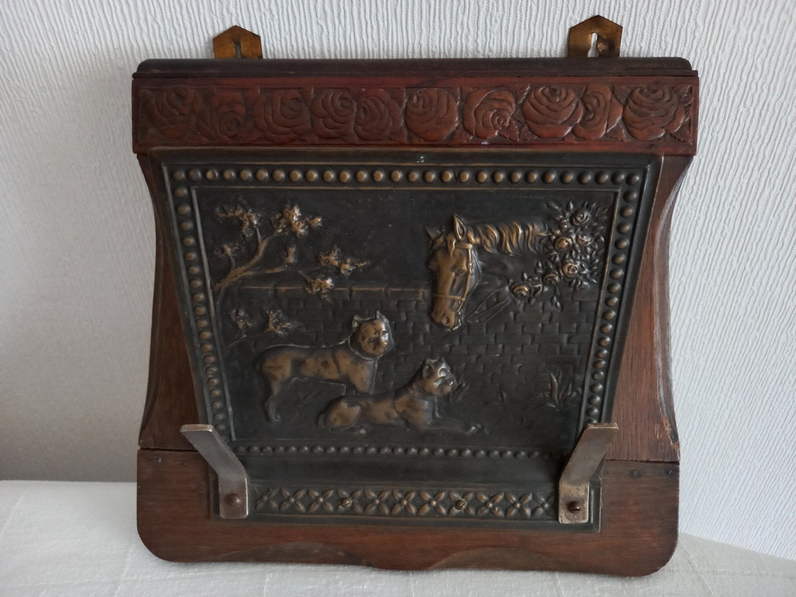 Antieke krantenhouder, Ophalen of Verzenden