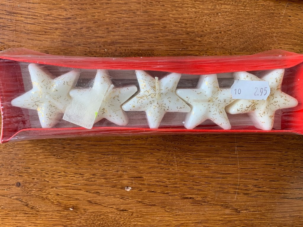5 "Ster" Kaarsjes Nieuw in Doos, Ophalen of Verzenden, Nieuw, Overige materialen