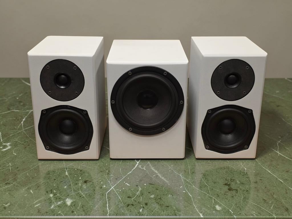 Totem Mite + Totem Dream Catcher Subwoofer, Ophalen, Zo goed als nieuw, 120 watt of meer, Overige merken
