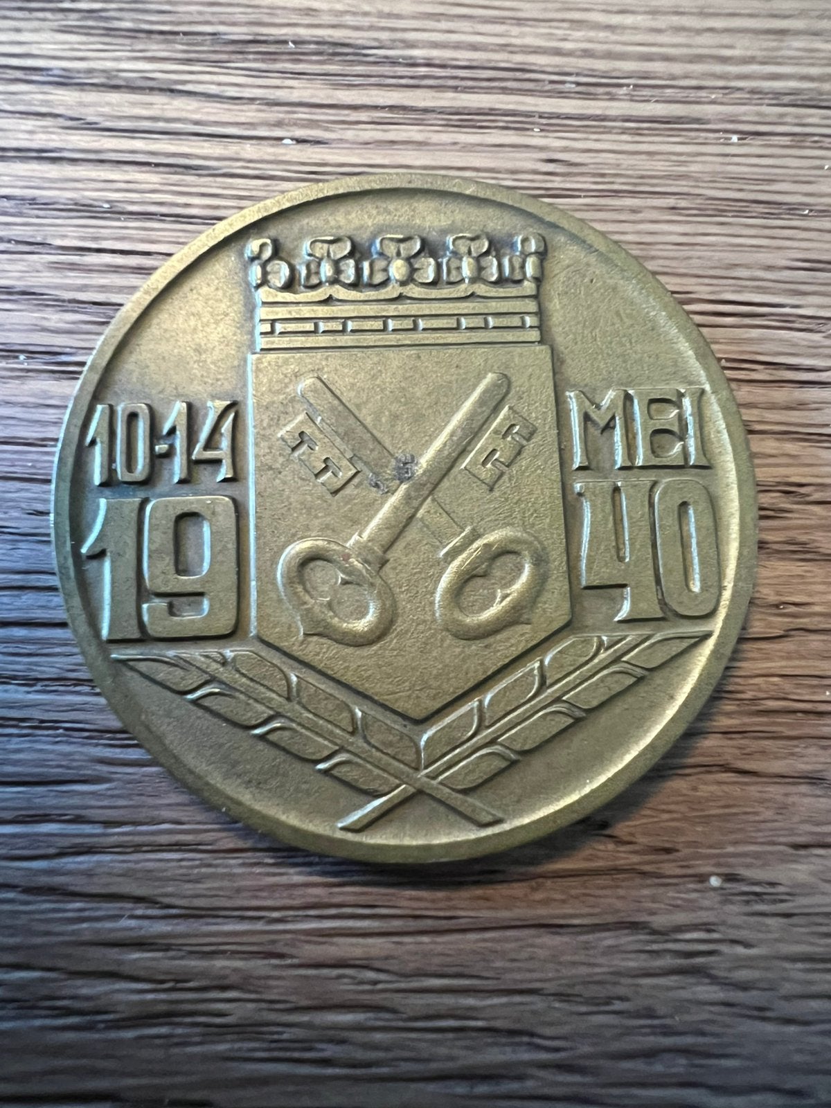 Nederlands mei 1940 penning Depot Infanterie Leiden medaille, Verzenden, Nederland