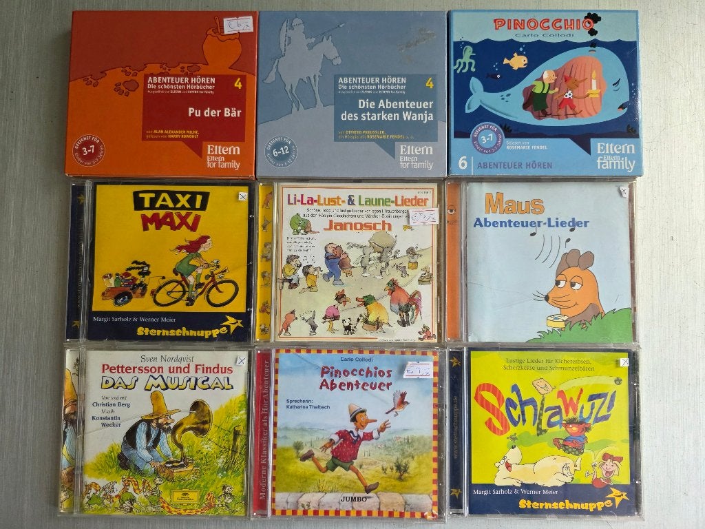 15 Deutsche Kinder CD's Janosch, Maus, Pinocchio, Pu der Bär, Ophalen of Verzenden, Gebruikt, Muziek