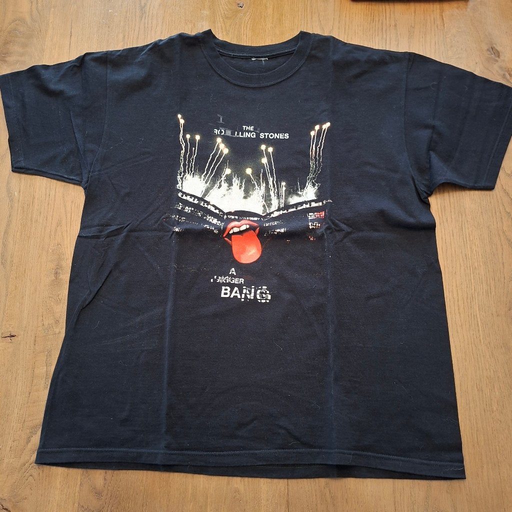 Rolling Stones Concert T-shirt - A Bigger Bang, Ophalen of Verzenden, Gebruikt, Poprock