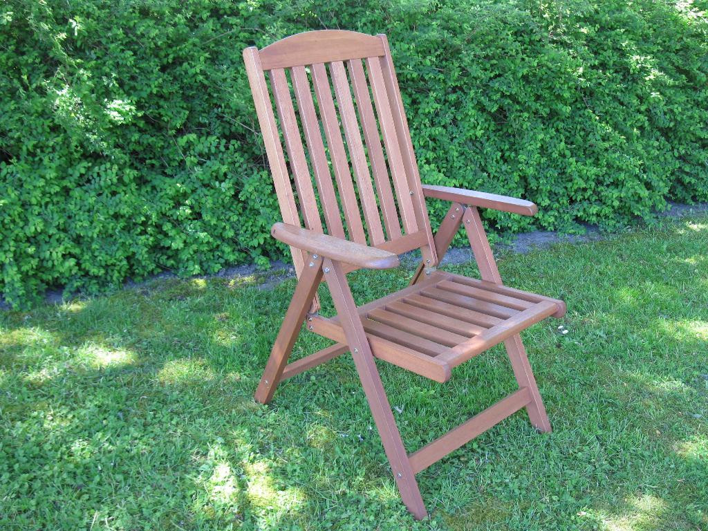 Houten tuinstoel, Ophalen, Gebruikt, Hout, Inklapbaar