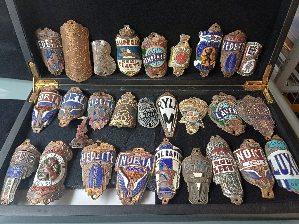 Vintage fietsplaatjes, 28 stuks, Ophalen