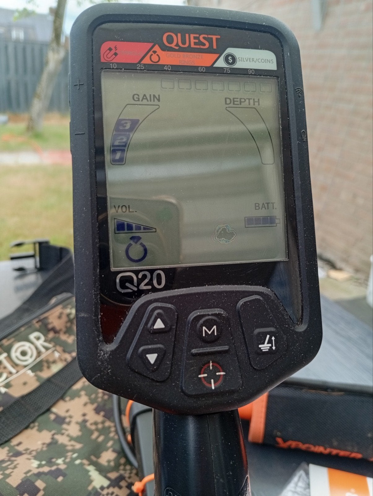 Quest Q20 Metaaldetector met XPointer - Zo goed als nieuw, Zo goed als nieuw, 30 cm of minder, Instelbare gevoeligheid, Ophalen