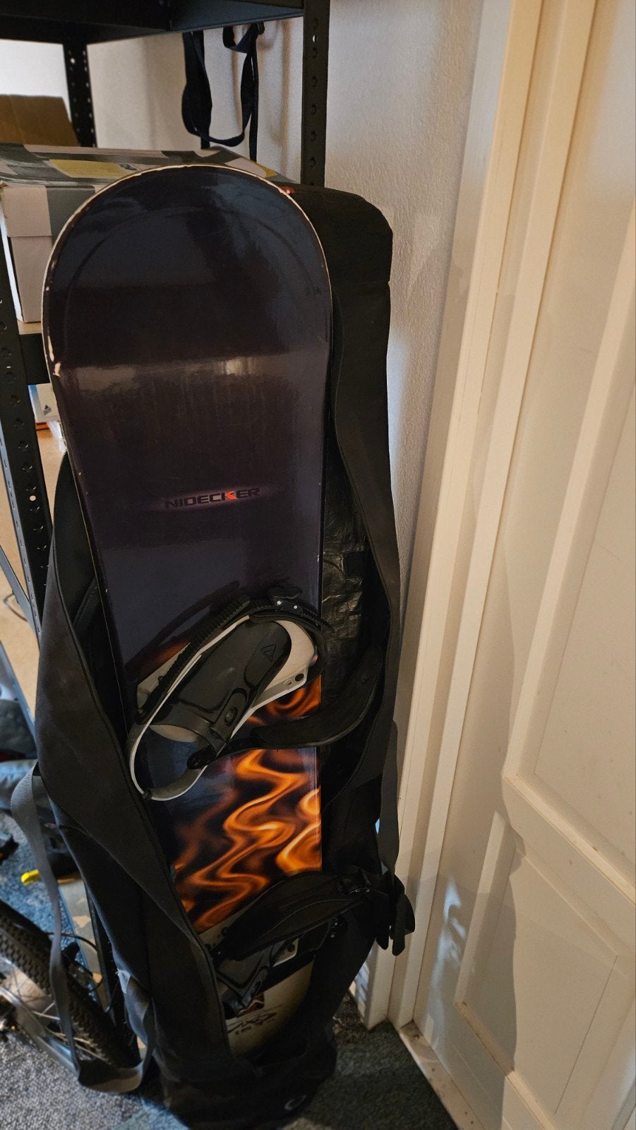 Nidecker Axis 163 XL Snowboard met bindingen en tas, 160 tot 180 cm, Gebruikt, Overige typen, Skiën